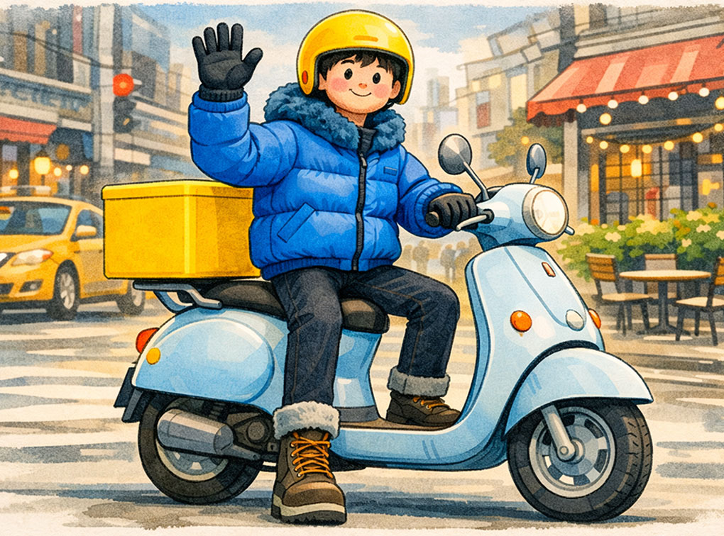 오토바이 배송